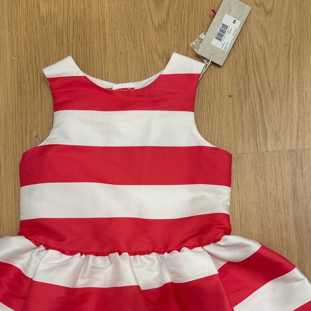 Lili Gaufrette Charming Pink and White Striped Kids Dress - Picture 2 of 7